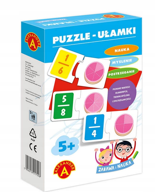 Zabawa i Nauka - Puzzle Ułamki ALEX