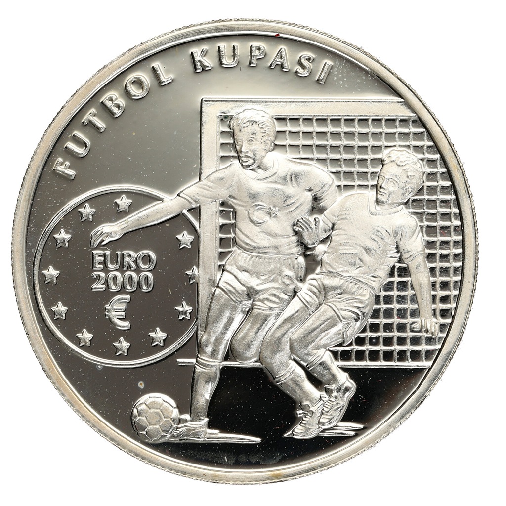 Turcja - 7,5 mln lir Piłka Euro 2000 r Ag