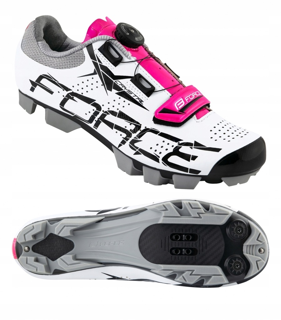 FORCE CRYSTAL Buty rowerowe damskie MTB z BOA 36