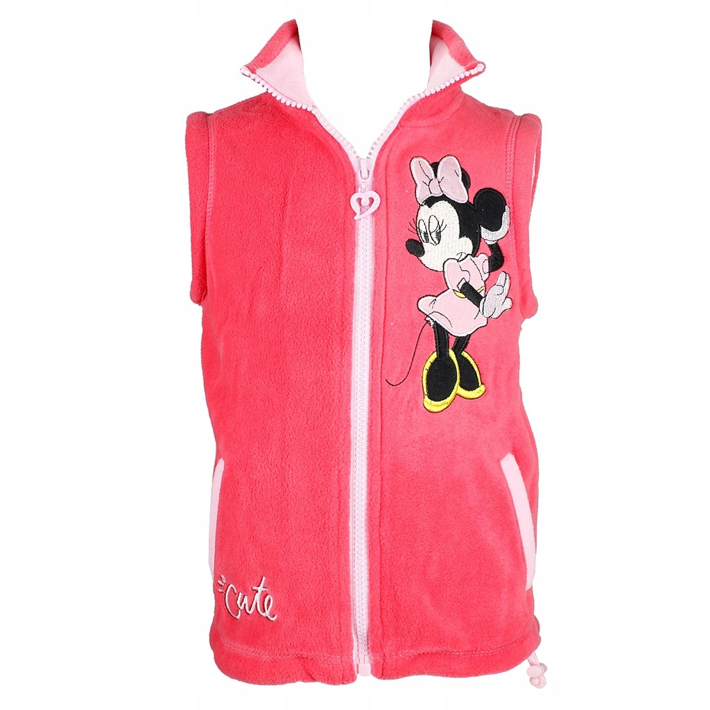 R:110 BEZRĘKAWNIK KAMIZELKA MINNIE MOUSE POLAR