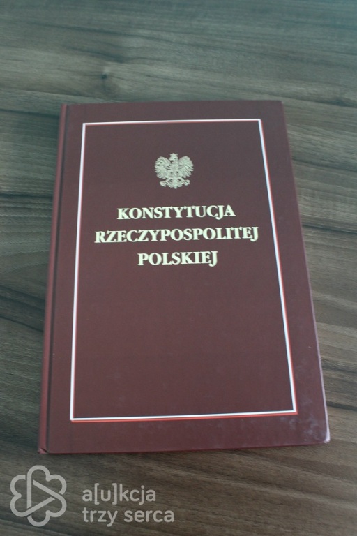 Egzemplarz Konstytucji RP z dedykacją R.Sikorski