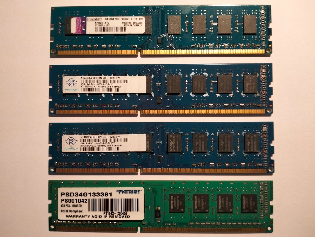 DDR3 4GB PC3-10600 1333Mhz 1.5v DIMM MARKOWE GW 24M