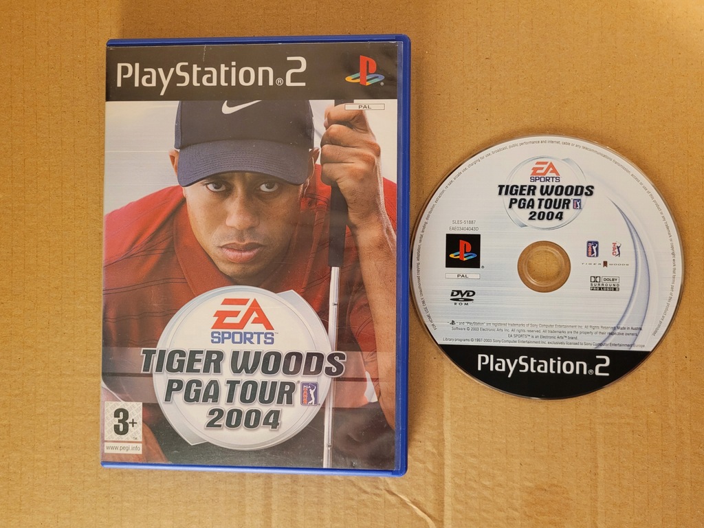 Tiger Woods PGA TOUR 2004 PS2 komplet instrukcja