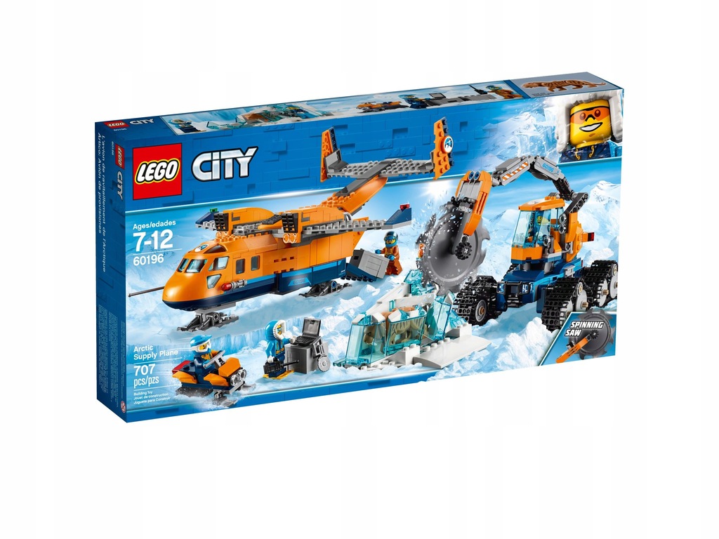 LEGO CITY ARCTIC 60196 ARKTYCZNY SAMOLOT DOSTAWCZY