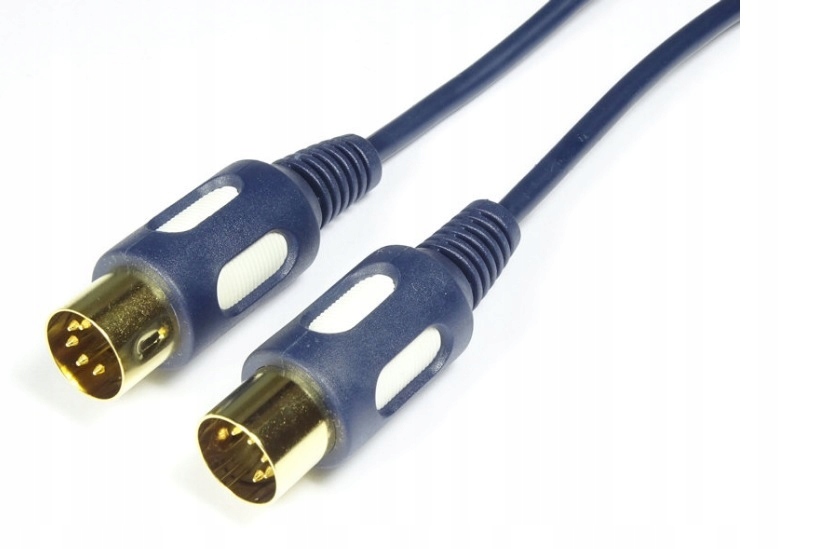 Kabel DIN-DIN 1,0m łezka gold Vitalco (005-1,0)