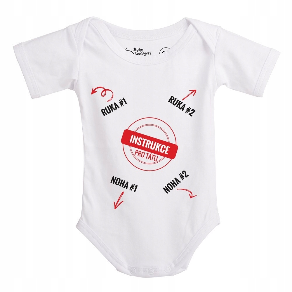 Baby Instructions - Body z instrukcją dla Taty (CZ