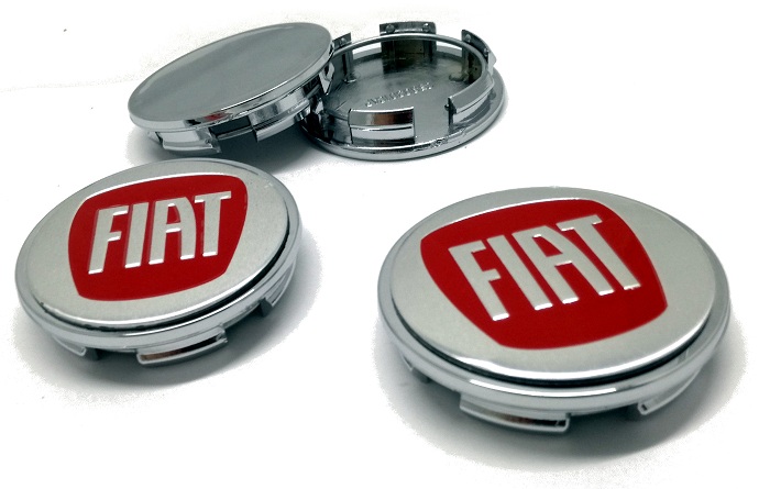 Dekielki zaślepki kapsle do felg 60mm z logo FIAT