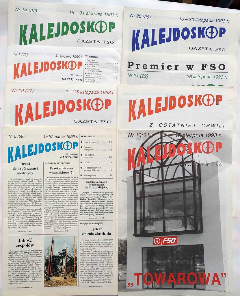 8 x Kalejdoskop - Gazeta FSO 1993 - 1996