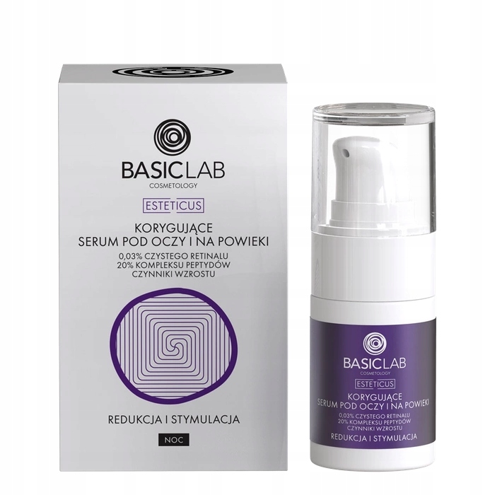 BasicLab Dermocosmetics Korygujące serum pod oczy i na powieki 15 ml
