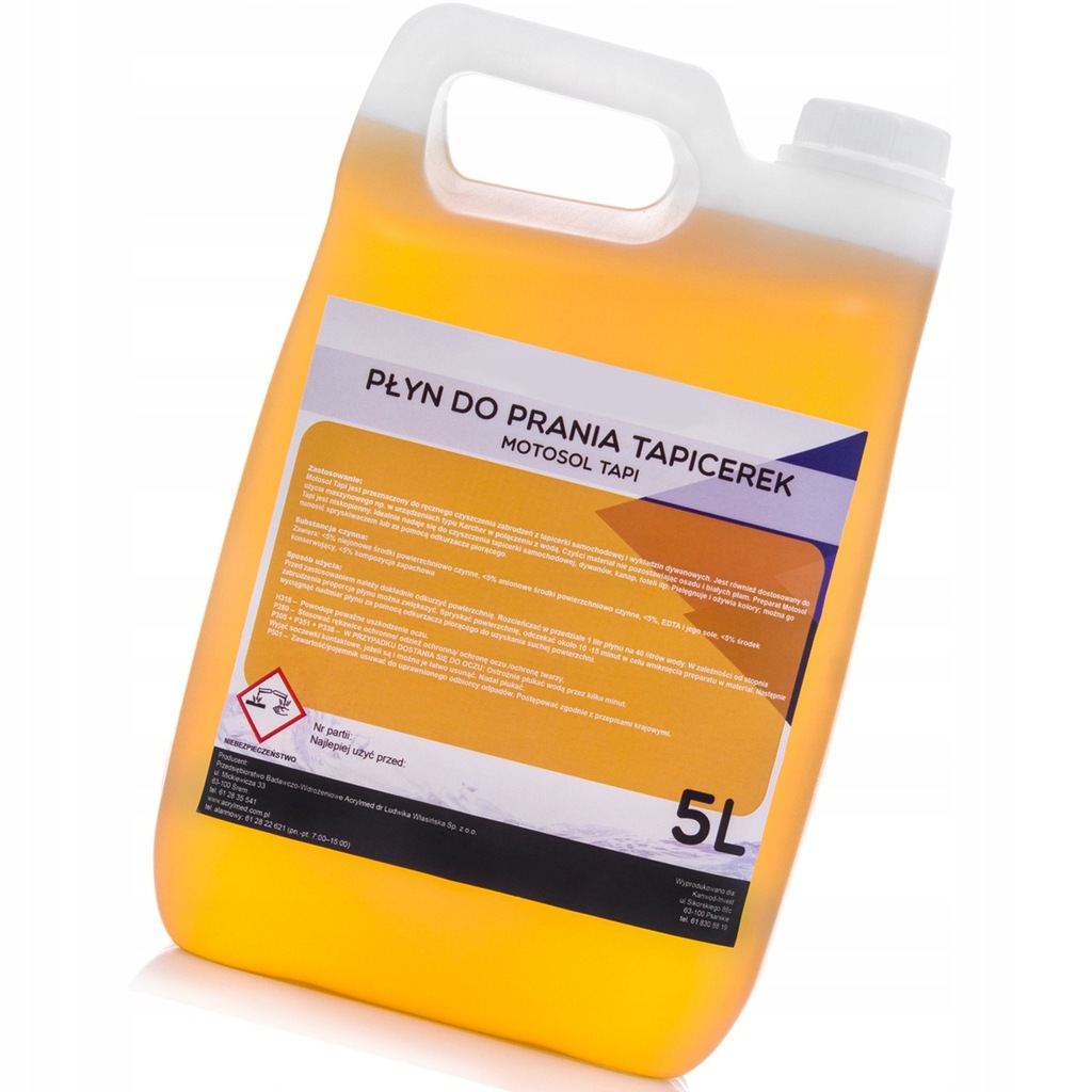PŁYN DO PRANIA DYWANÓW TAPICERKI KONCENTRAT 5L PRO - 7938892657