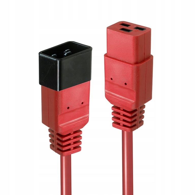 Lindy 30123 kabel zasilające Czerwony 1 m C19 panel C20 panel