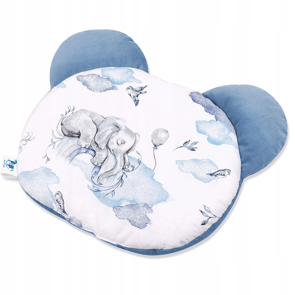 Poduszka płaska miś - Eledreams Blue