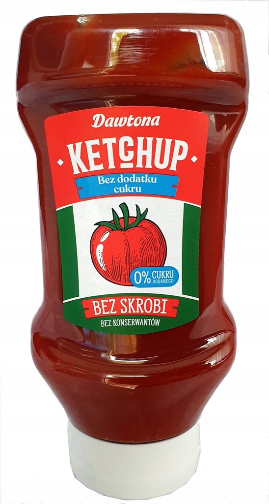 KETCHUP DAWTONA BEZ CUKRU BEZ KONSERWANTÓW 450g 10765623671