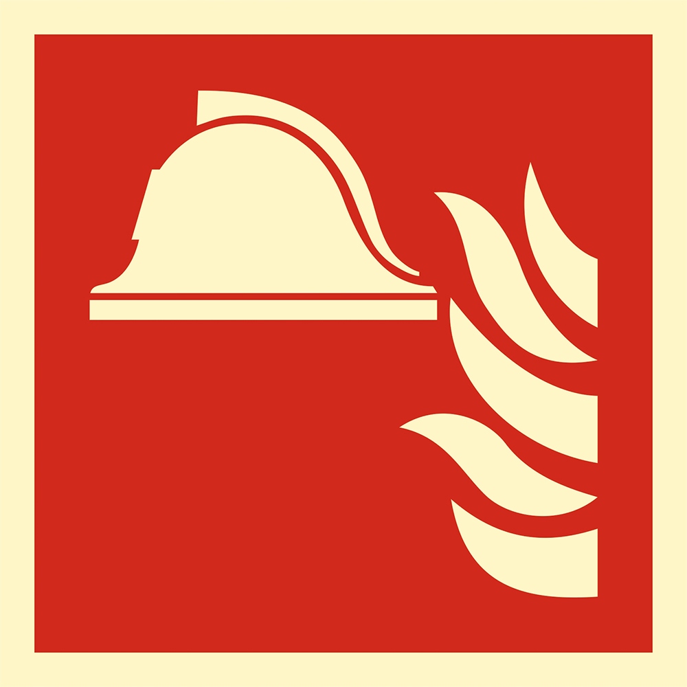 Znak BHP folia naklejka Sprzętu gaśniczego ppoż