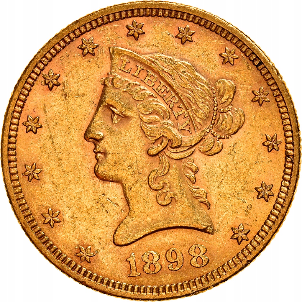 Moneta, USA, Coronet Head, $10, Eagle, 1898, U.S.