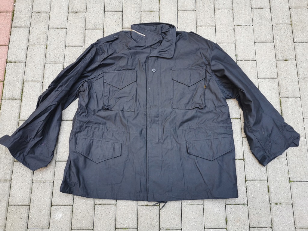 Kurtka M65 Alpha Industries 3XLR Czarna WYPRZEDAŻ