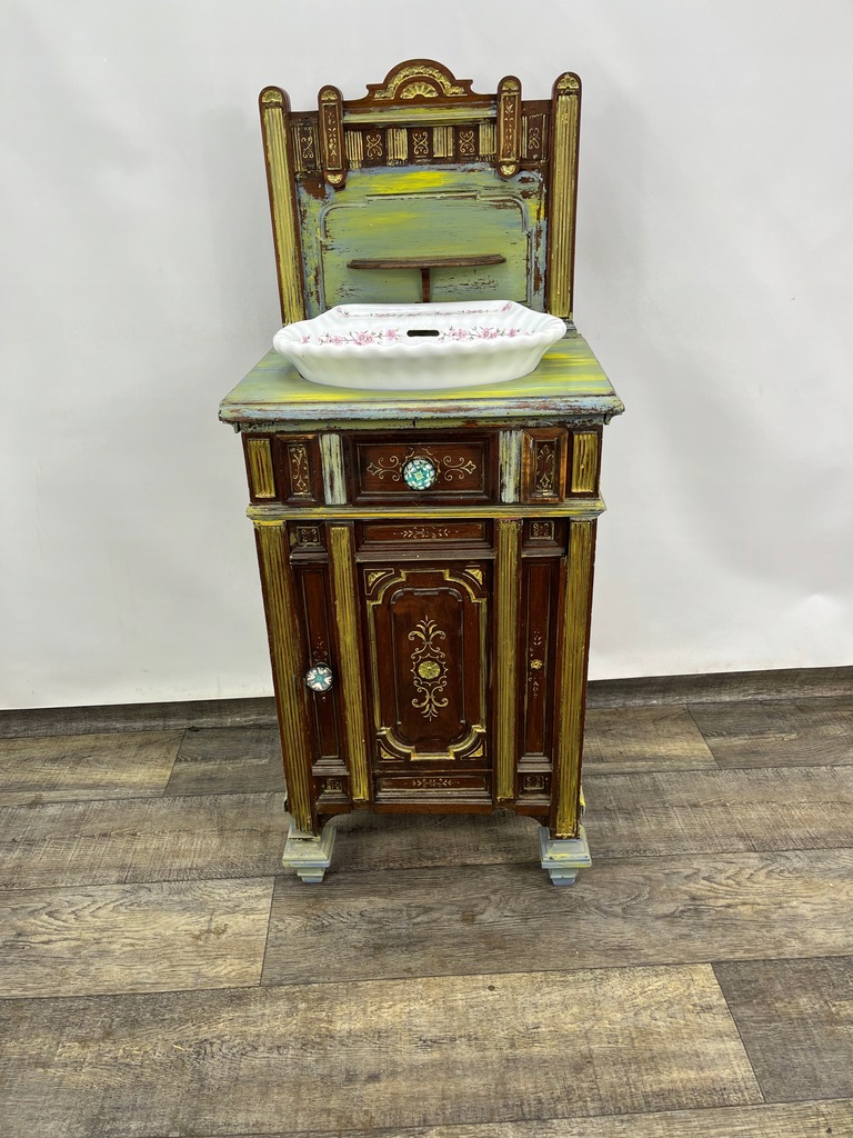 Szafka komoda wodniarka Eklektyk koniec XIX wieku