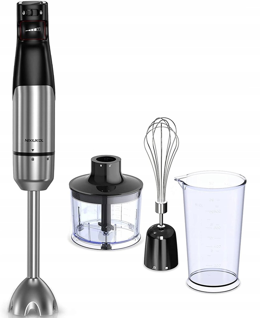 Blender Ręczny 4W1 Nixiukol 1000W ZESTAW 12029169289 oficjalne
