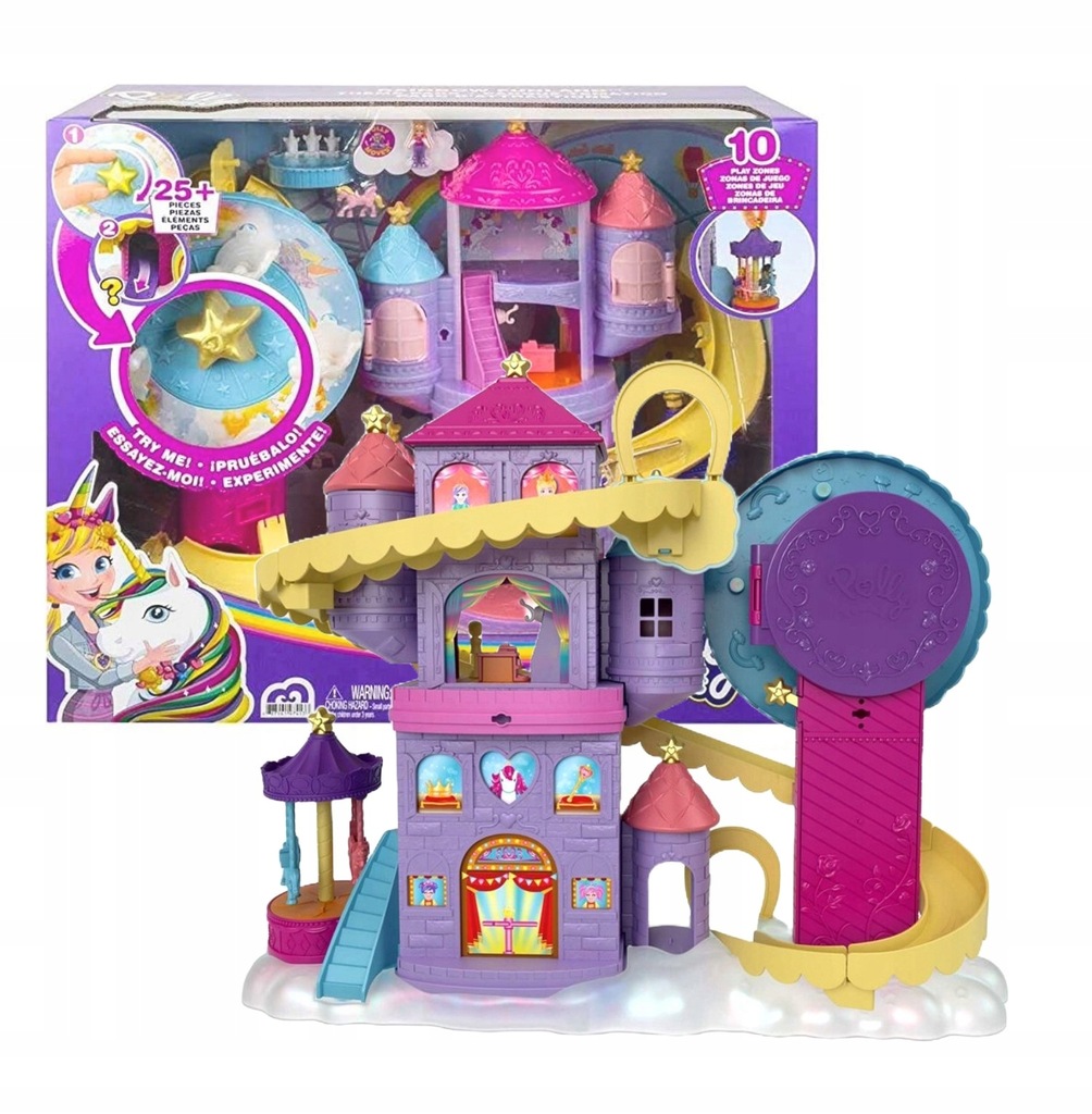 Zestaw Polly Pocket - Tęczowy Park Rozrywki - Mattel