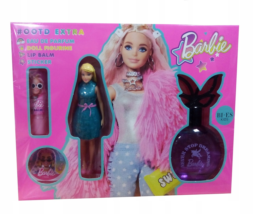 Barbie Zestaw kosmetyków MAKE TODAY MAGIC + LALKA