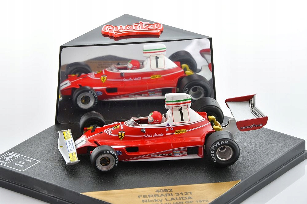F1 FERRARI 312T Niki Lauda Brazil GP 1/43 QUARTZO - 12434945209