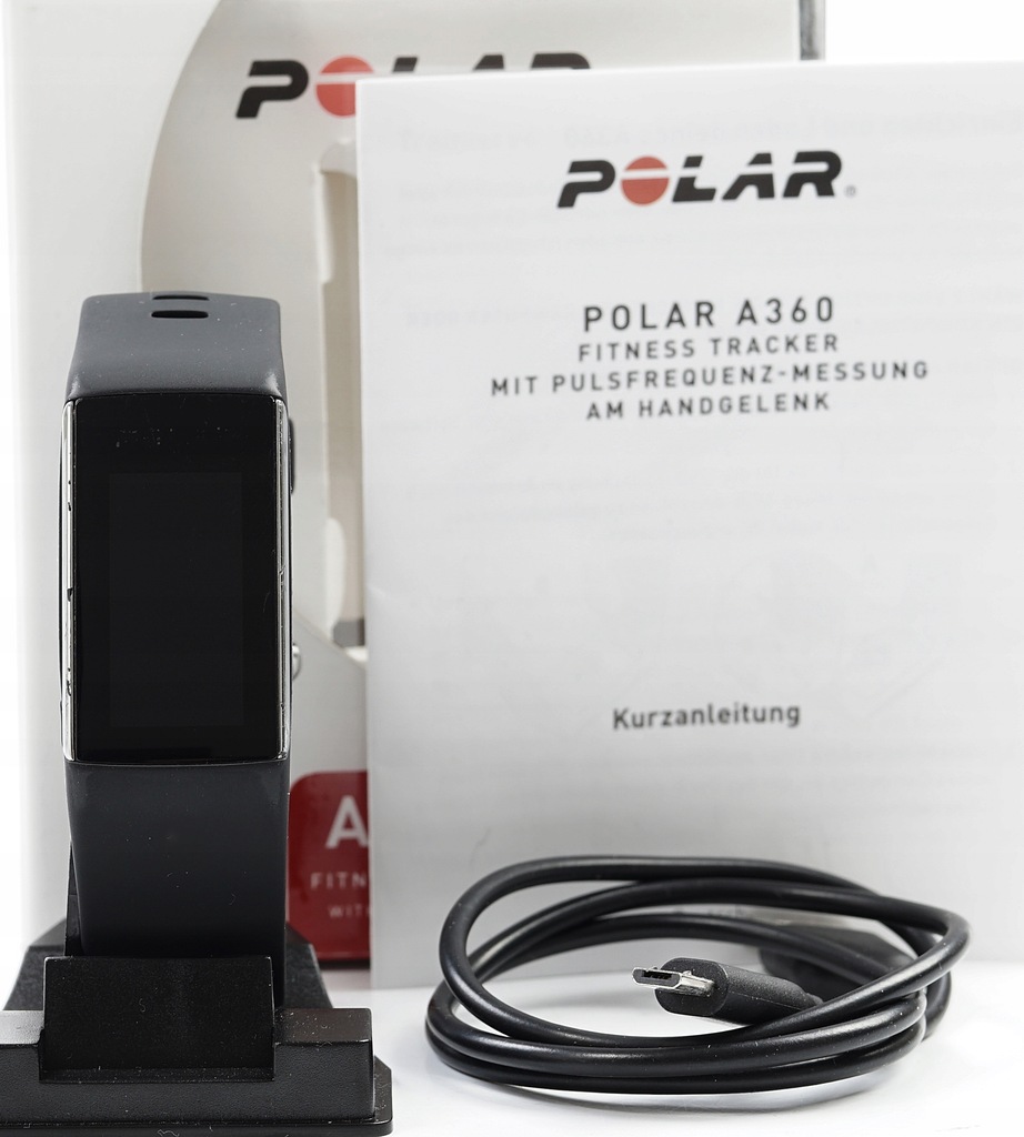 Polar A360 zegarek sportowy pulsometr czarny