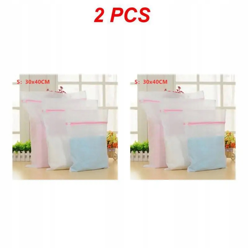 1/2/3PCS Laundry Wash Mesh Bag Clothing Care Foldable Protection Washing