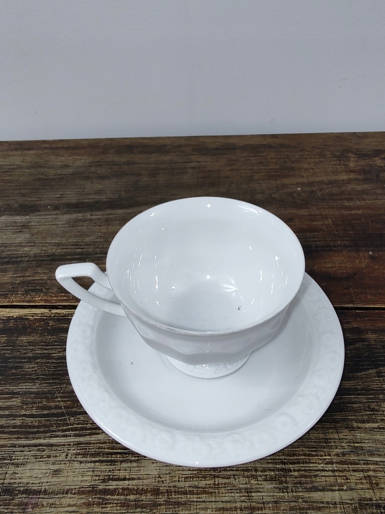 Filiżanka do herbaty+ podstawek Rosenthal Biała Maria