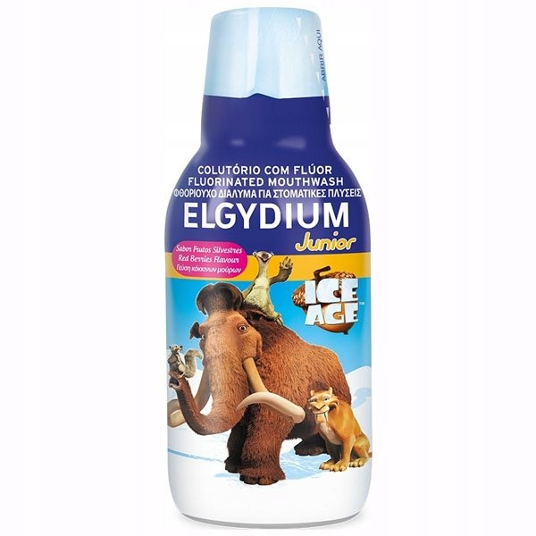 Elgydium Junior Ice Age, płyn do płukania ust, 500 ml