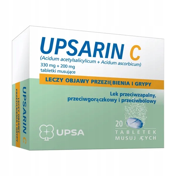 UPSARIN C 330 mg + 200 mg 20 tabl. mus.