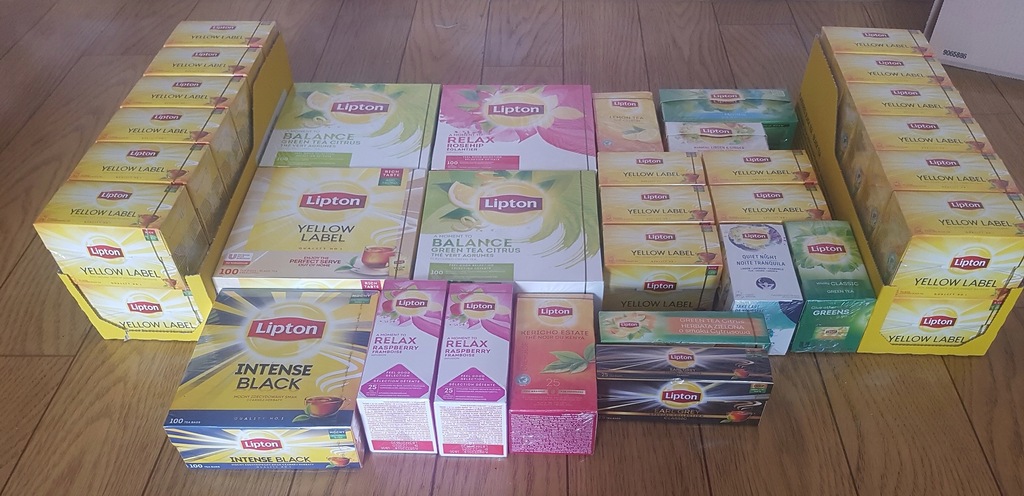 Zestaw Herbat Lipton ponad 1300 sztuk torebek