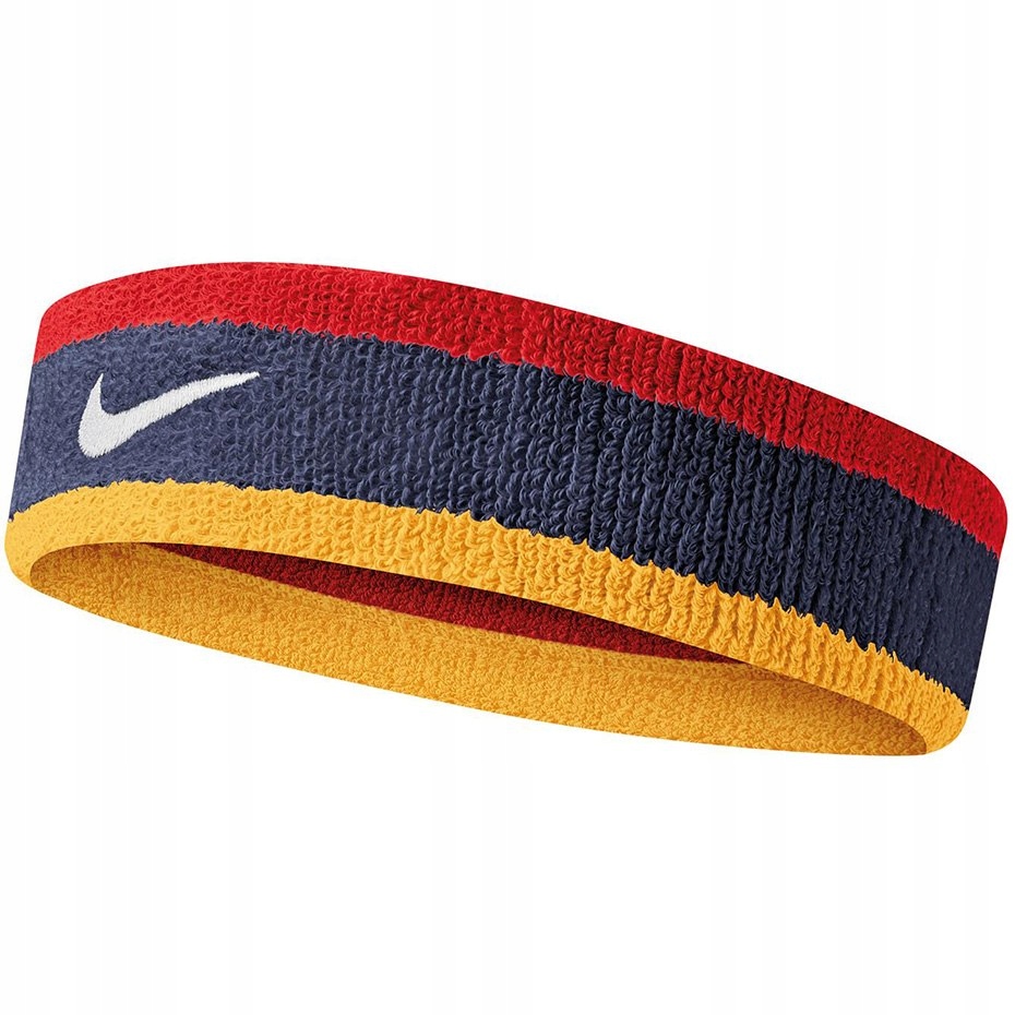 Opaska na głowę Nike Swoosh Headband granatowo-żół