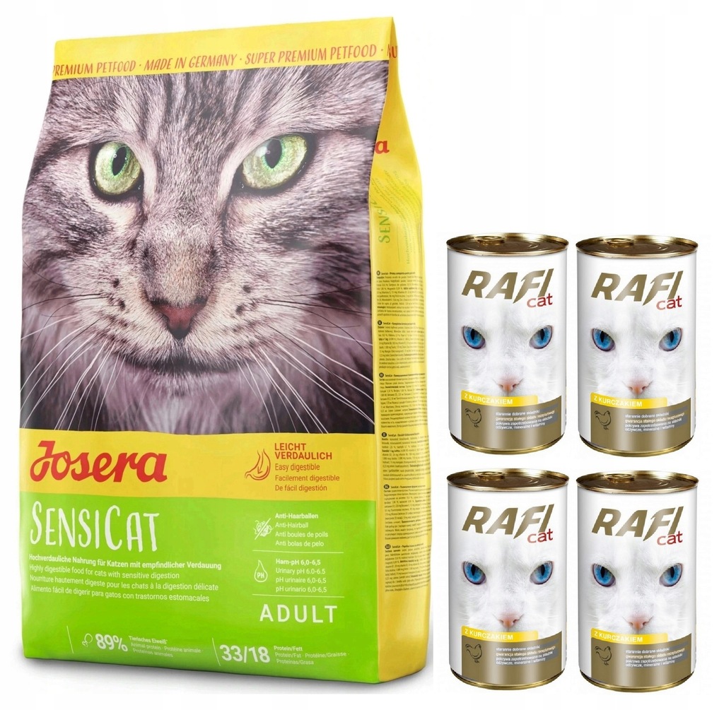 JOSERA SensiCat dla wrażliwych kotów 10kg + GRATIS - 12192195484 ...