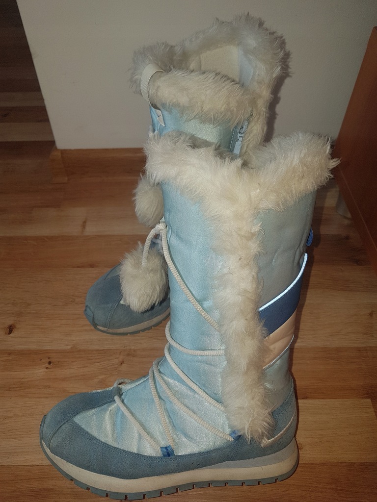 NIKE kozaki buty zimowe śniegowce pompon 37