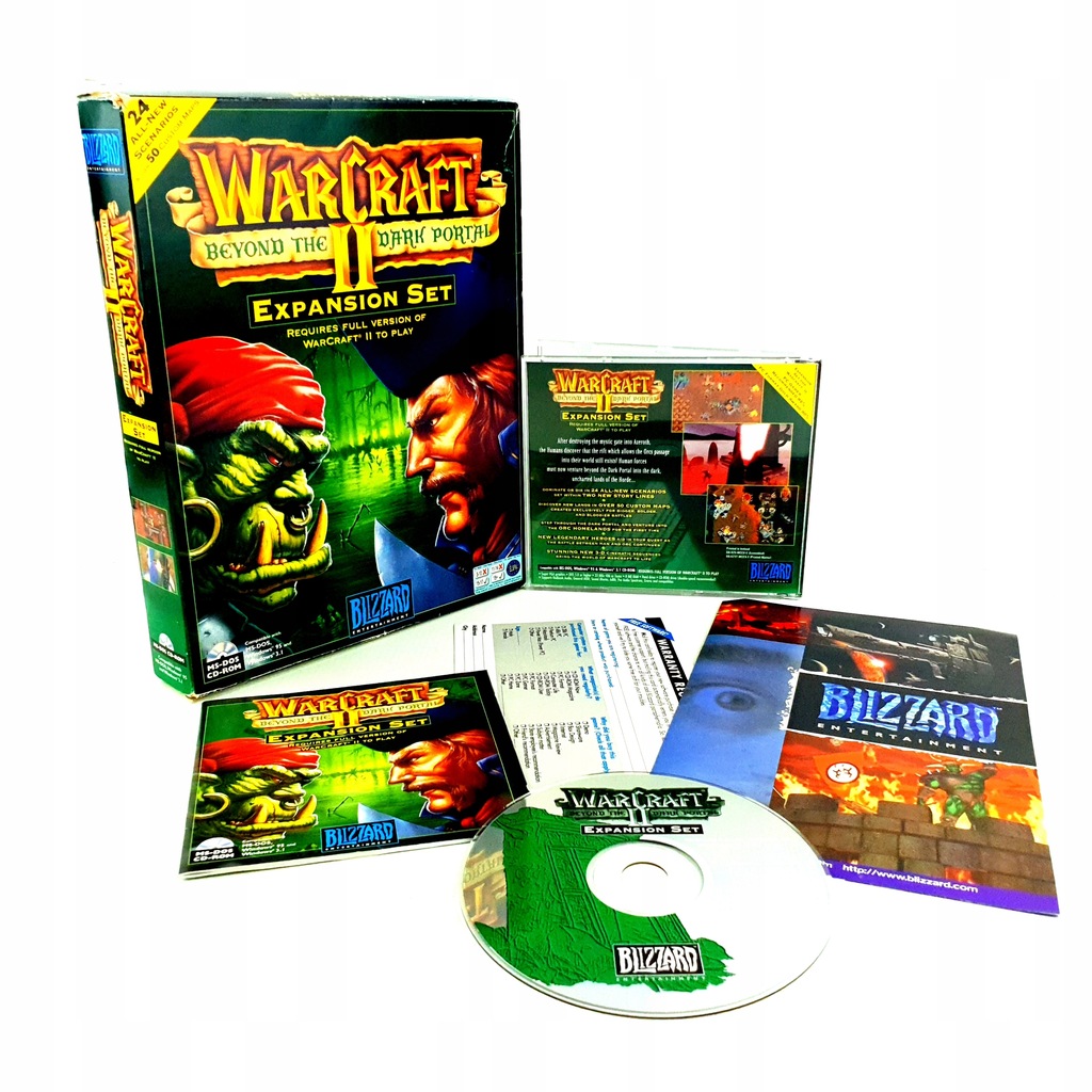 WARCRAFT II BEYOND THE DARK PORTAL BIG BOX PC