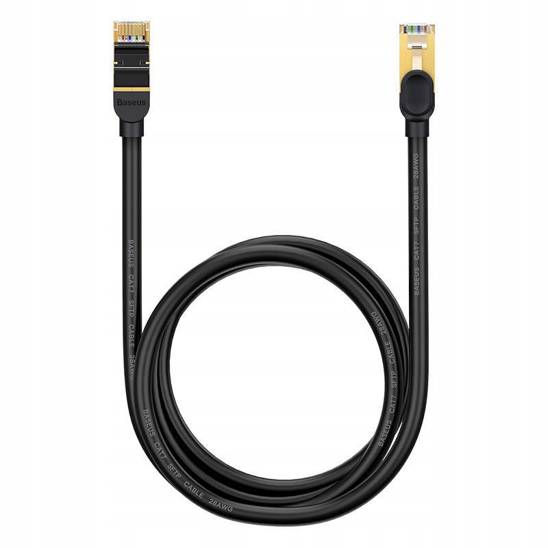 Kabel sieciowy Baseus Ethernet RJ45, 10Gbps, 1.5m (czarny)