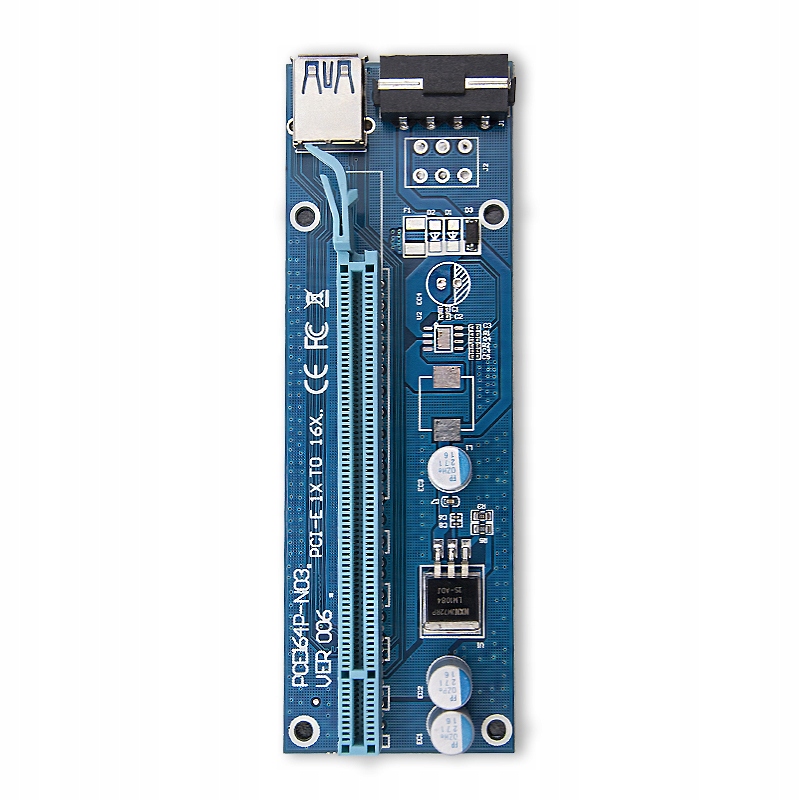 Купить Адаптер Riser PCI-E16x USB 3.0 SATA/IDE Molex 006c: отзывы, фото, характеристики в интерне-магазине Aredi.ru