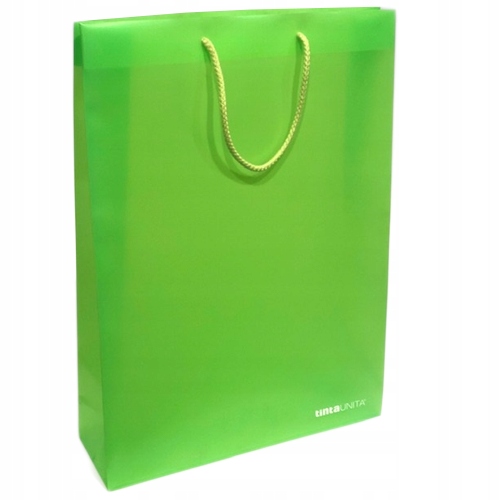 TORBA PPL 33 X46 X 10 CM DUŻA MOCNA FLUO ZIELONA