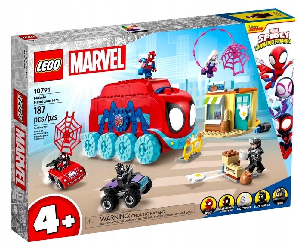 Lego MARVEL 10791 Mobilna kwatera drużyny Spide...