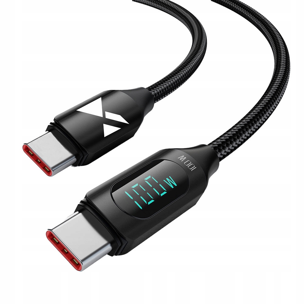 Kabel Wozinsky USB typ C - USB typ C 1 m czarny