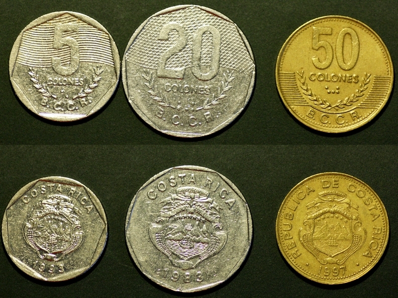 Kostaryka, Costa Rica – zestaw monet