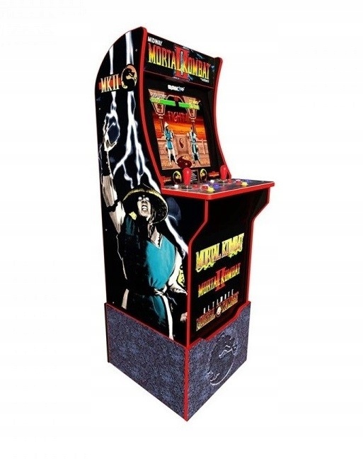 MORTAL KOMBAT Stojący Arcade 1UP + podstawka Riser