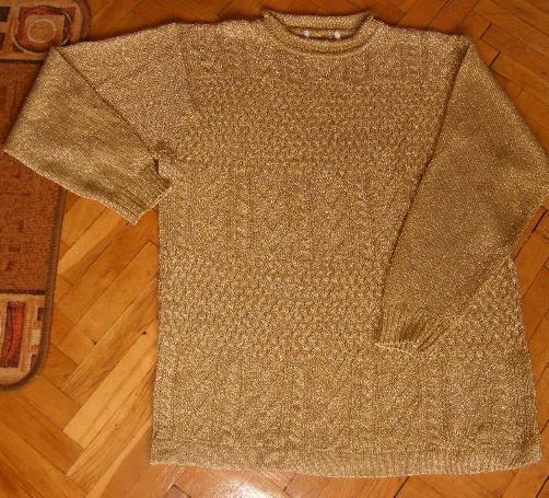 ^^ złoty sweter ^^ r. 40/42 ^^