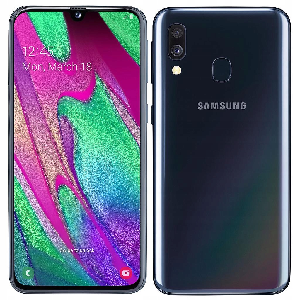 Купить SAMSUNG GALAXY A40 A405 4/64 ГБ ДВЕ SIM-картЫ, ЧЕРНЫЙ: отзывы, фото, характеристики в интерне-магазине Aredi.ru