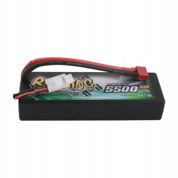 5500mAh 7.4V 50C 2S1P HardCase 24 T-plug