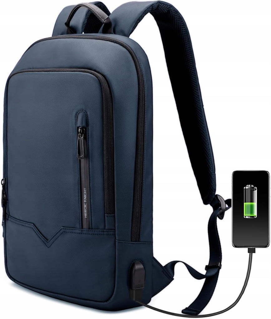 HEROIC KNIGHT Wodoodporny plecak na laptopa 15,6'' z portem USB /Q