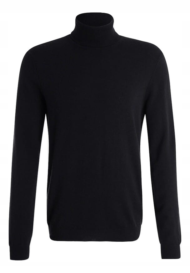 BENETTON BASIC ROLL NECK Sweter czarny r.S OUTLET