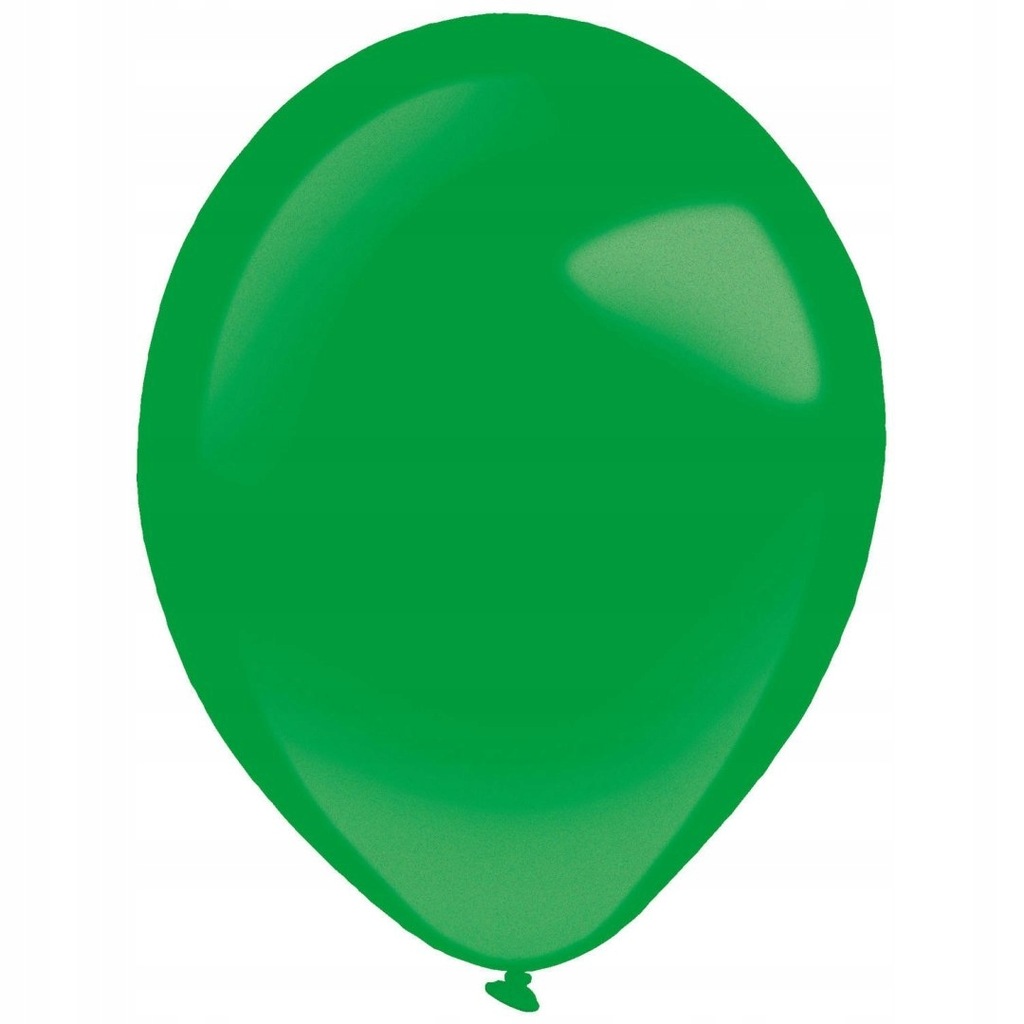 Balony lateksowe Decorator Metaliczne zielone 12cm, 100 szt.