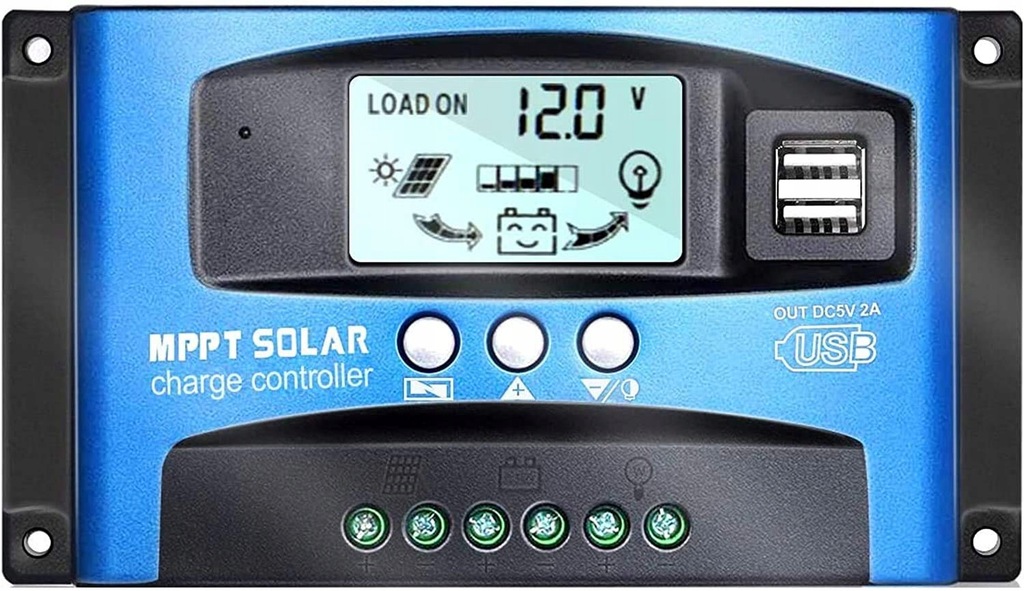 Sterownik słoneczny kontroler ładowania panelu 40A 12 V/24 V