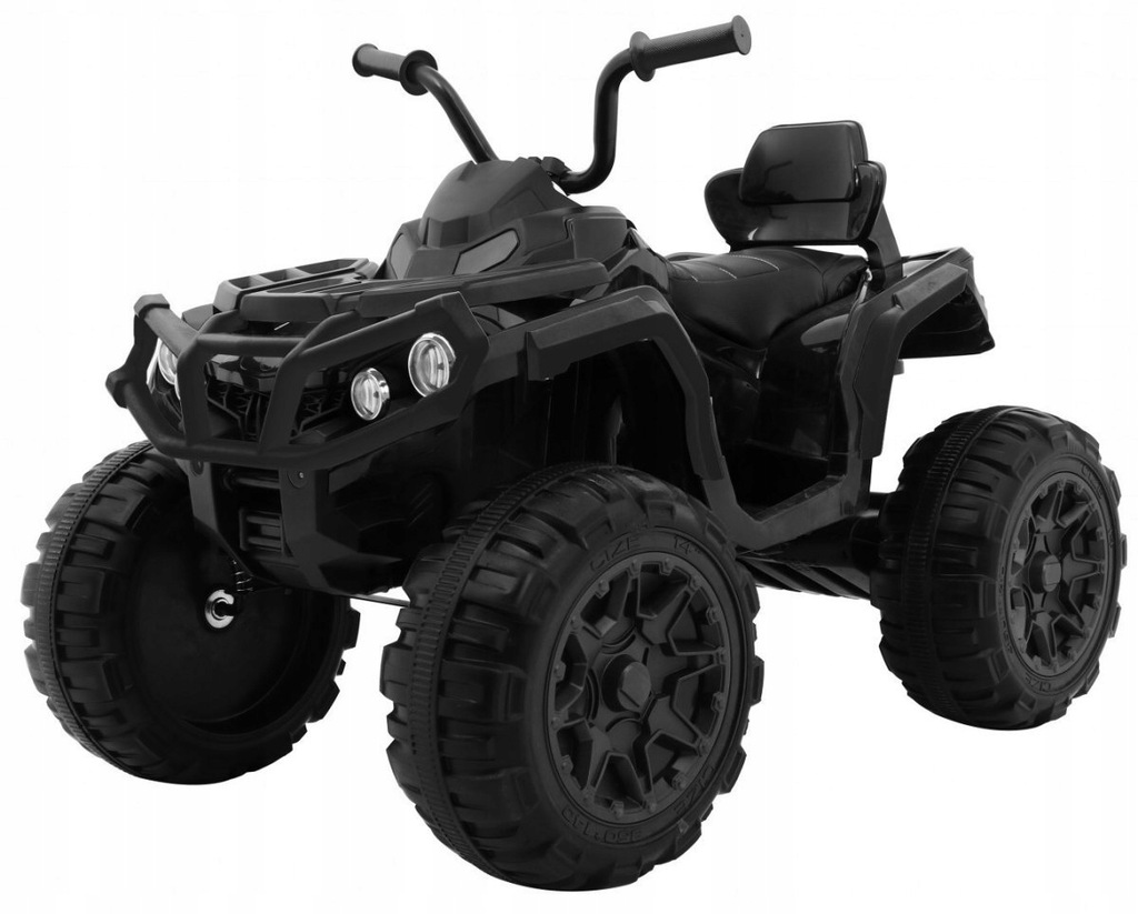 Quad ATV na akumulator dla dzieci Czarny + Koła EV